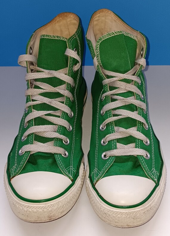 Vintage Green Converse All Star Chuck Taylor High… - image 3