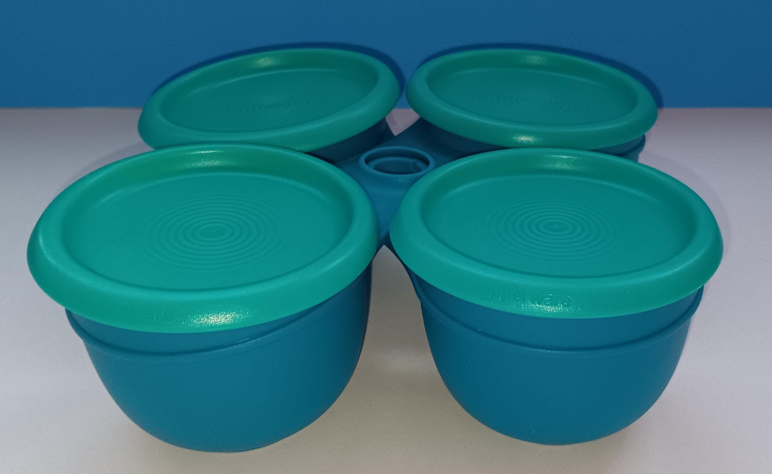 ビンテージ タッパーウェア 4 ボウル 調味料入れ 蓋付き