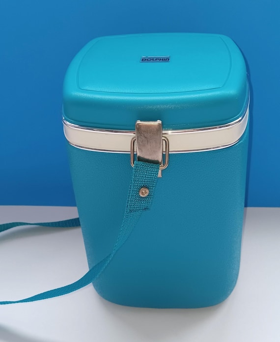 Vintage Dolphin Thermos Style Lunchbox With Carry Strap by Savoy