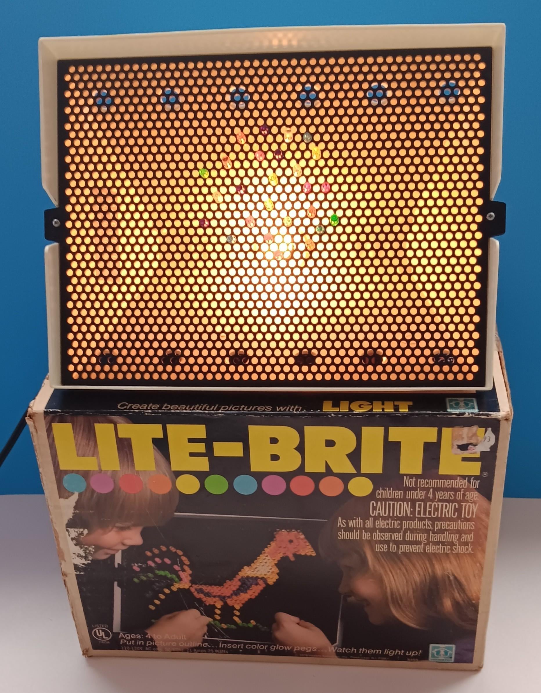 Vintage Lite Brite 1970s Vintage Hasbro 1978 Lite Brite Electronic