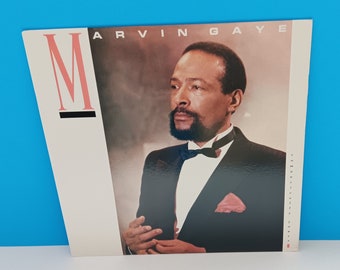 Marvin Gaye Vintage Vinyl Record "Romantically Yours," Retro Vinyl LP Marvin Gaye 1985 By CBS Records.