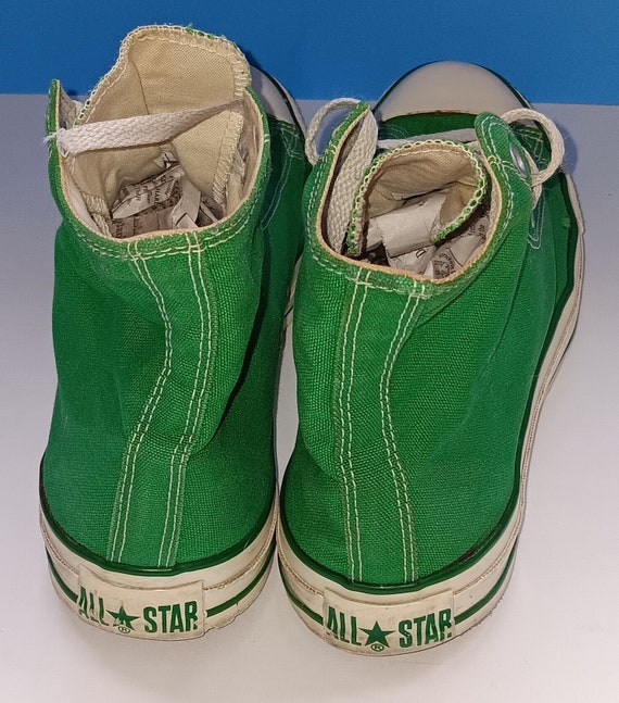 Vintage Green Converse All Star Chuck Taylor High… - image 4