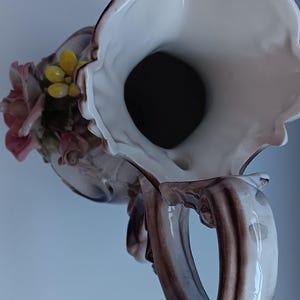 Vintage Capodimonte Porcelain Floral Bowl: Italian Ceramic Decor image 3