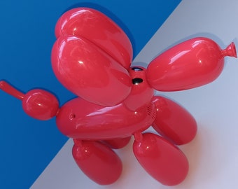 Squeakee Balloon Dog Interactive Toy, Red Balloon Dog Toy Squeakee.