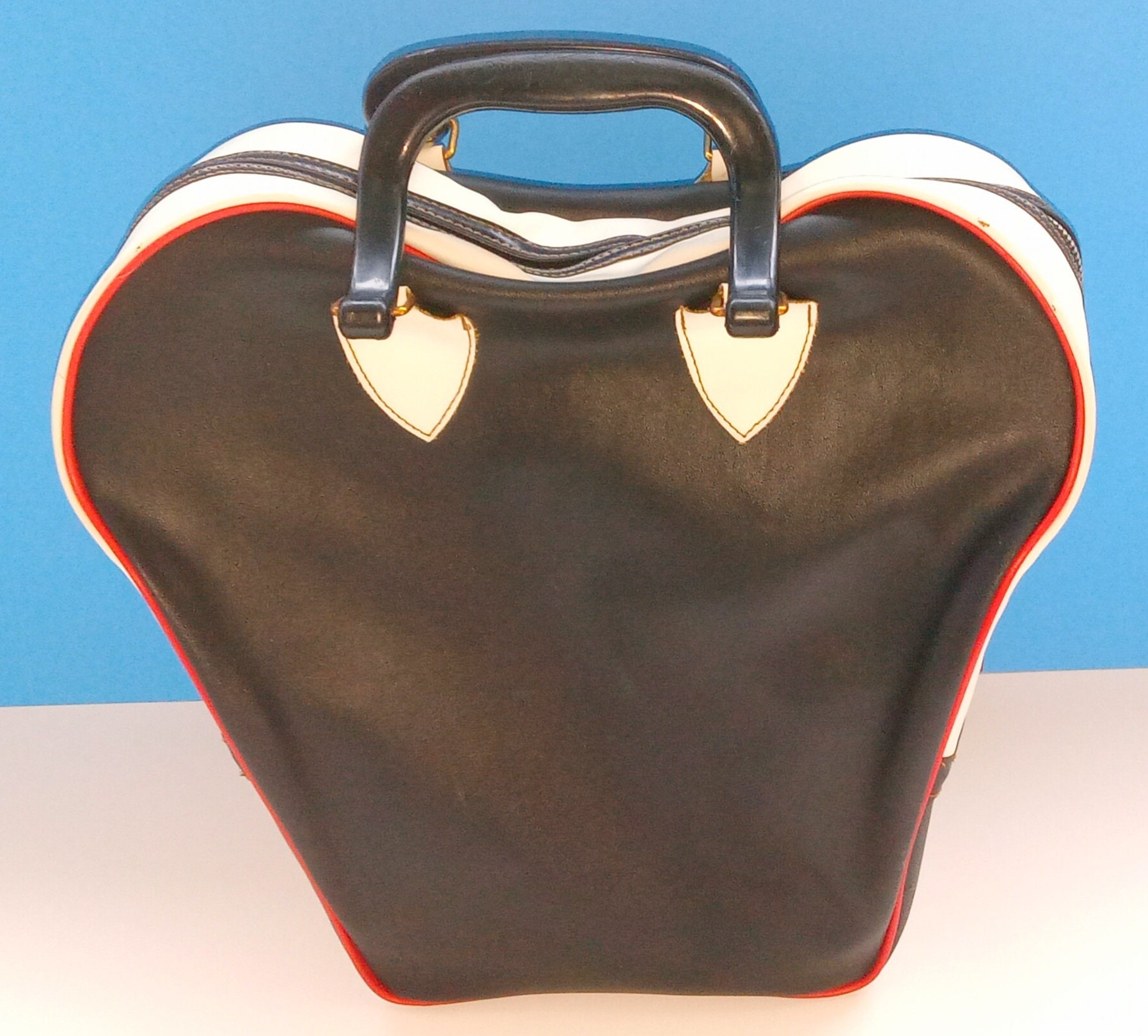 Vintage Bowling Ball Bag Brown 