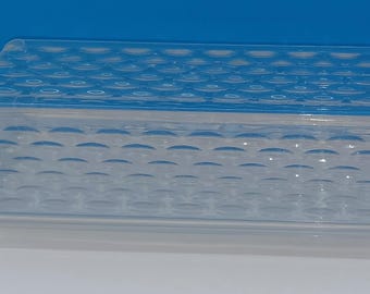 Vintage Clear Textured Plastic Butter Dish, Acrylic Butter Dish Vintage.