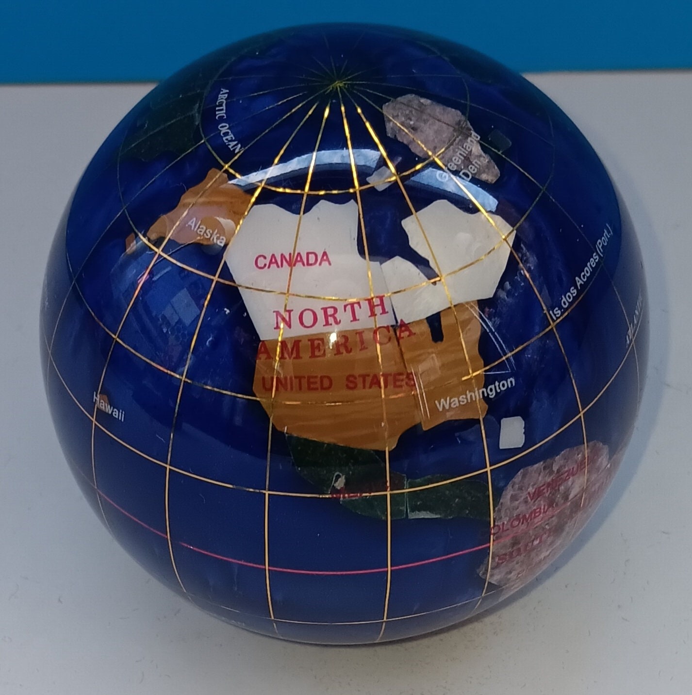 Chicago color snow globe paperweight