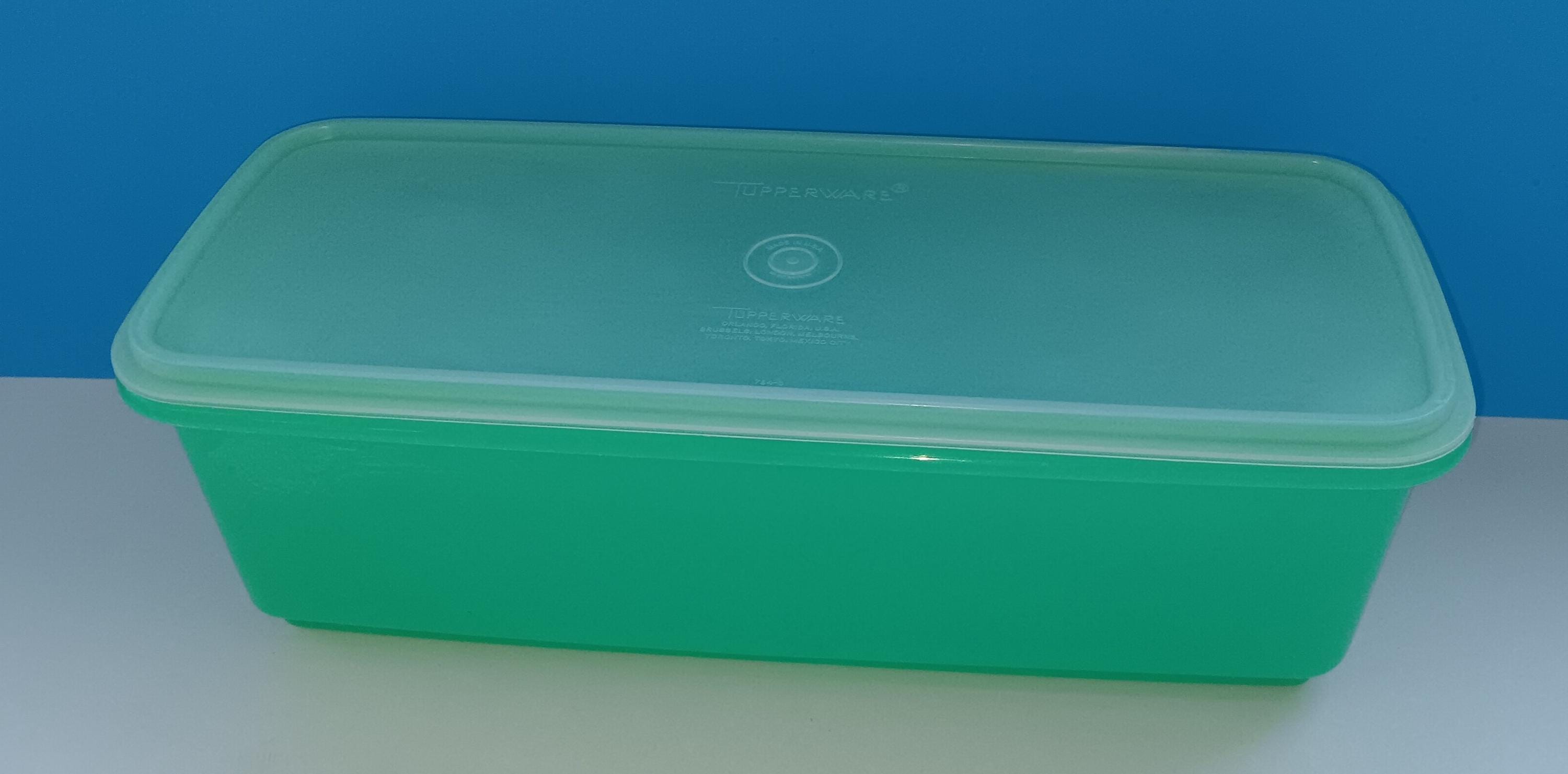 Vintage Tupperware Three Piece Jadeite Green Celery/vegetable