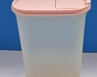 Contenedor de almacenamiento ovalado Modular Mates de Tupperware vintage, recipiente para cereales Tupperware vintage n.° 1614-6.