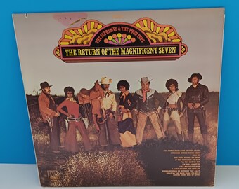 The Supremes And The Four Tops Vintage Vinyl Record Album "The Return Of The Magnificent Seven," The Supremes Album 1971 By Motown Records.