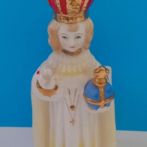 Mid Century Infant of Prague Ceramic Planter - Wales Japan Vintage Religious Decor