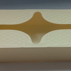 Vintage 1970s Plastic Tissue Box Cover With Retro Design, Vintage Tissue Box Cover, Retro Bathroom.