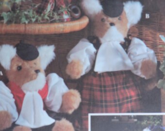 Fox Stuffed Doll & Clothes Faith Van Zanten Design Simplicity 8695 PATTERN Craft Dolls Pattern