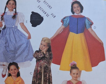 Dorothy Snow White Princess Halloween Stage Play Costume McCall's 8867 Pattern Child's Sz. 7 Pretend Play Outfit Sewing Pattern