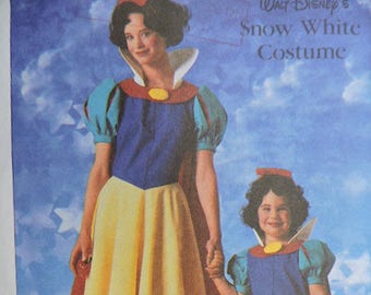 Snow White Princess Halloween Stage Play Walt Disney Costume Simplicity 7735 Pattern Child's Sz. 10 & 12 FREE US and Canada Mailing
