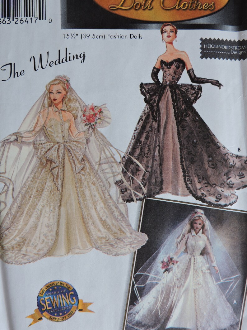 Bridal Gown Dolls The Wedding Dress Heigl Nordstrom Designs Etsy