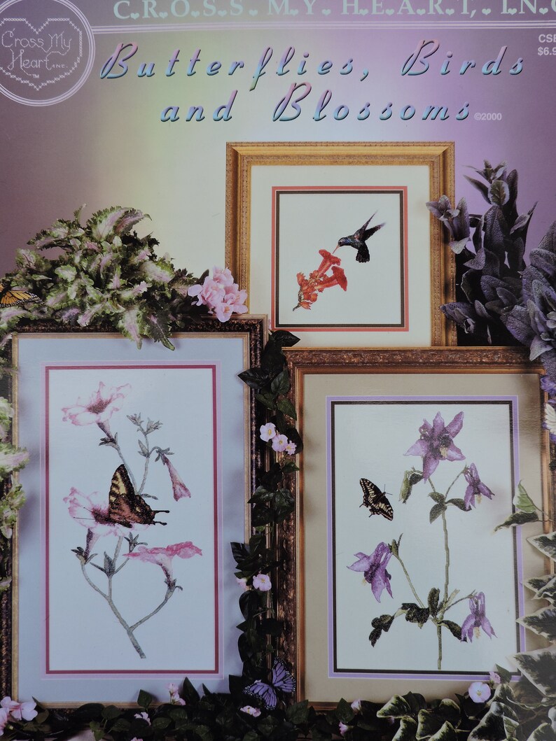 Butterflies Birds And Blossoms Cross Stitch Cross My Heart Design Needlepoint Csb 227 Charts Designs Booklet Free Mailing To Canada And Us Kits How To Craft Supplies Tools Kromasol Com