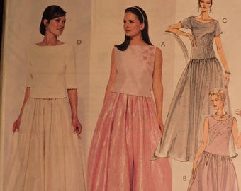 Evening Elegance Top & Skirt Classic Fashion McCall's 2520 PATTERN Sz. 12 - 16