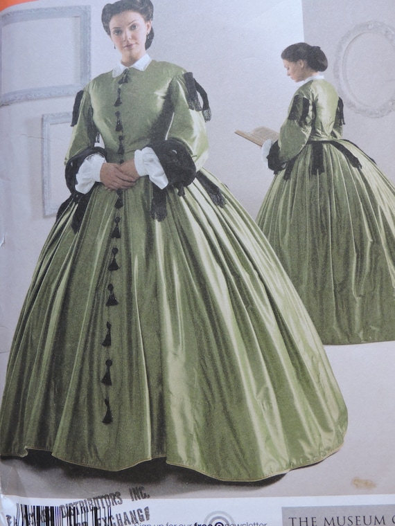 Civil War Gone With The Wind Scarlet O'Hara Gown Dress Historic Costume  Simplicity 2887 Sewing Pattern Sizes To 14 Museum Curator Design, Gone  With The Wind Costume Designer
