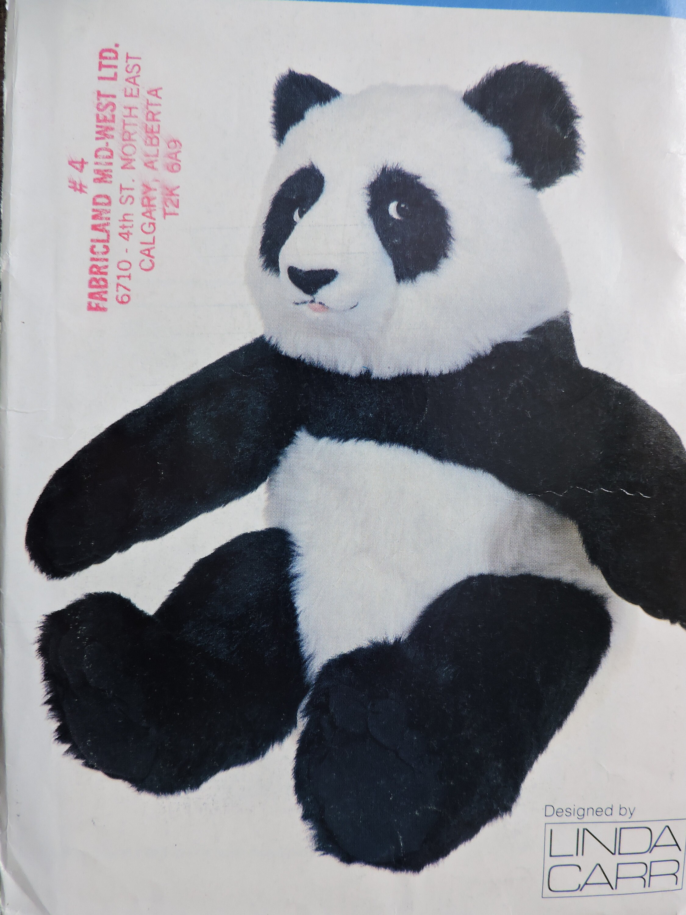 Panda Bear Sewing Pattern, Panda Plush Pattern, Stuffed Animal
