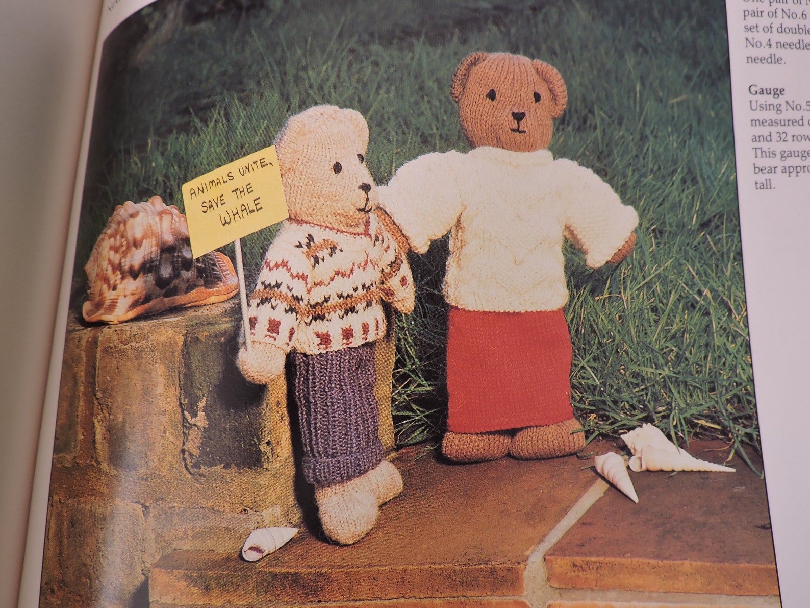 Woolly Bear Knits Paddington Rupert Bear N Steins Teddy Etsy Canada