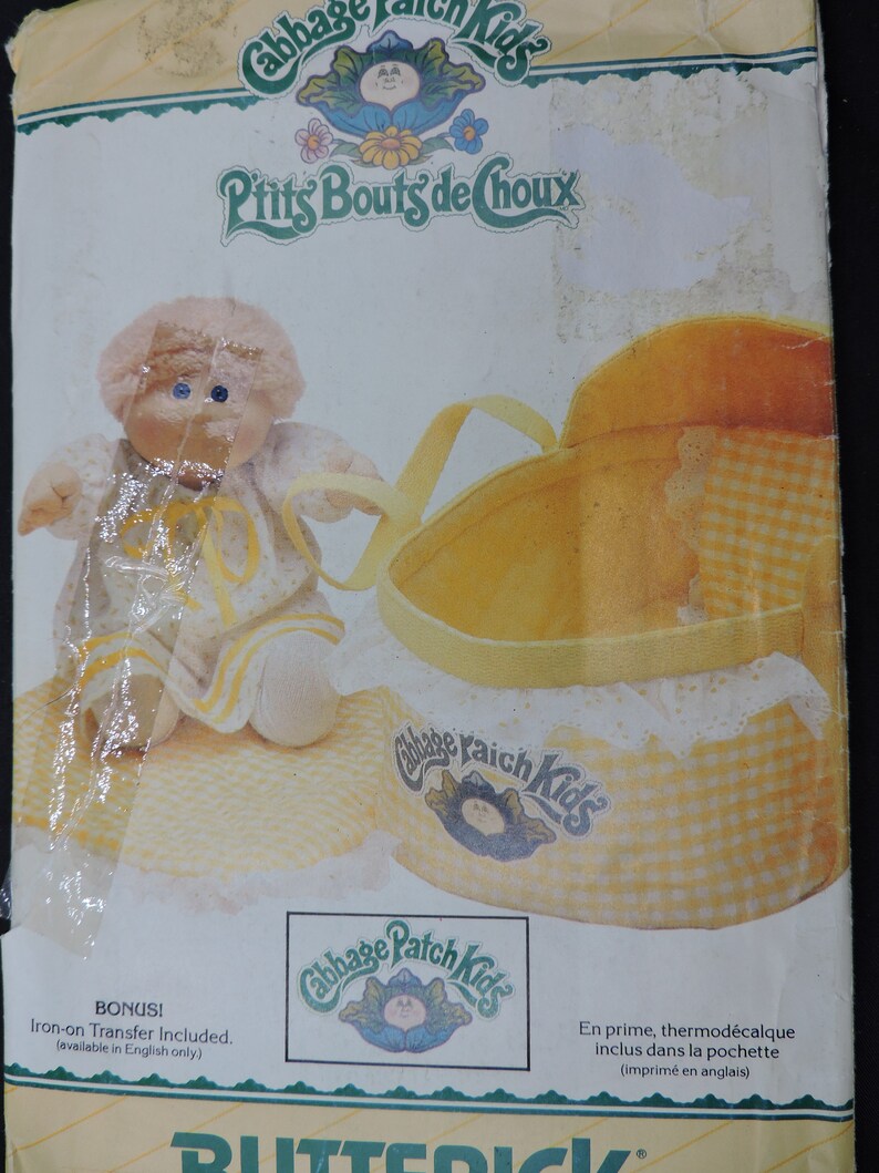 Cabbage Patch Kids Doll Bed Carrier Coverlet Pillow and Cover Etsy