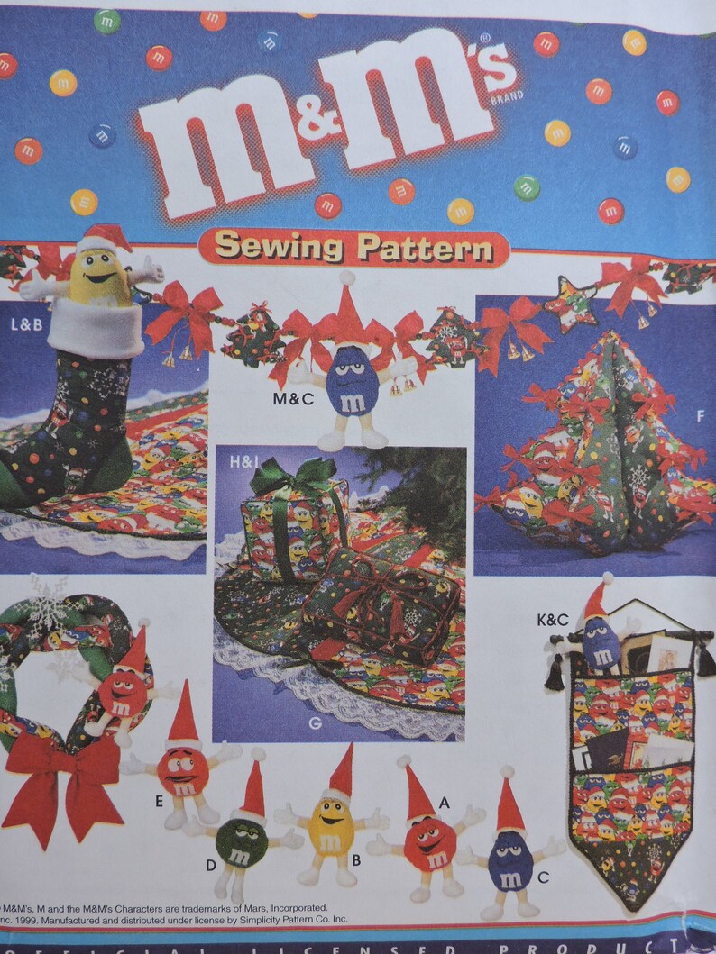 M & M Characters Holiday Christmas Tree Card Holder Garland Etsy Canada