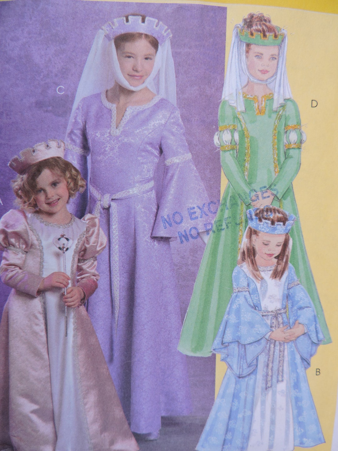 Historic Princess Renaissance Costume Stage Play Halloween Mccall's ...