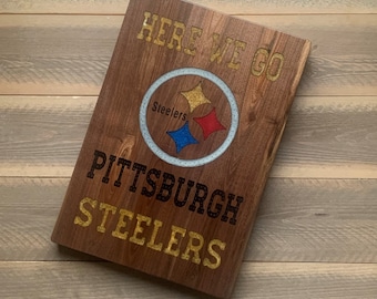 Pittsburgh Steelers Fiber Optic Wall Hanging, Wall Decor, Art, NFL, Football,
