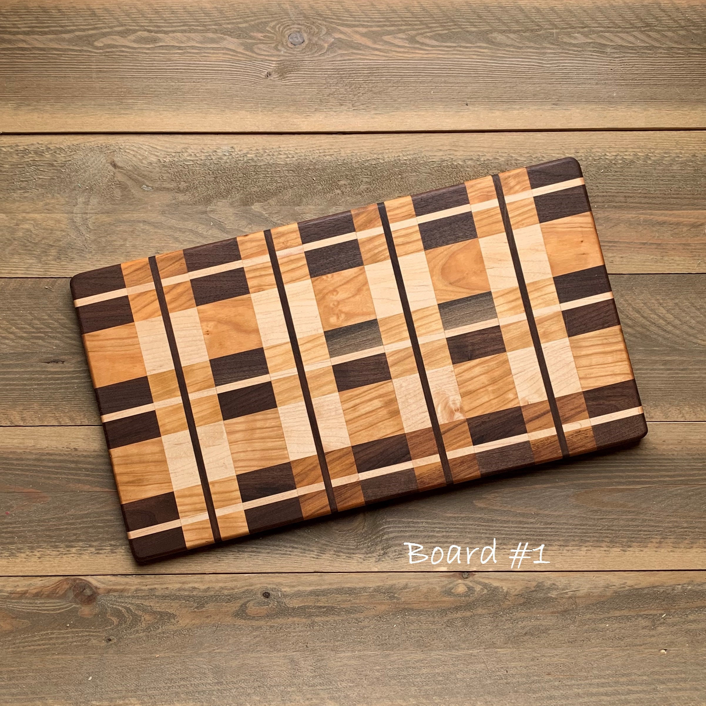 Plaid Cutting Board Etsy