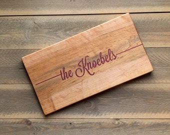 Personalized Cutting Board - Last Name, Wedding Gift, Custom Last Name, House Warming