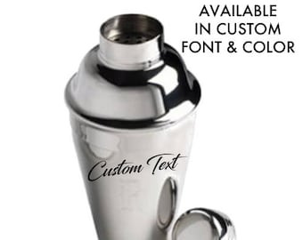 Personalized Cocktail Shaker - Personalized Barware - Monogrammed Cocktail Shaker - Groomsmen Gifts - Gifts for Him