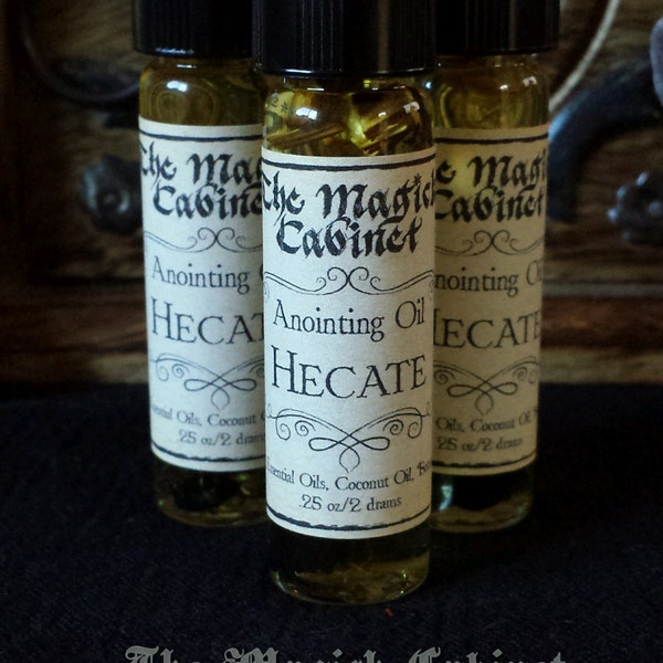 Hecate Oil to Honor the Goddess of Witchcraft, Hekate, Triple Goddess Ritual Oil, Witch Oils, Wicca Supplies, Magick Heathen Occult