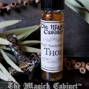 Thor Ritual Anointing Oil: Norse God, Spiritual Protection (0.25 fl oz)