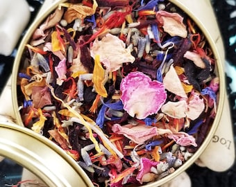 Spirit Guide Herbal Incense Blend: Séance & Divination Herbs in Tin