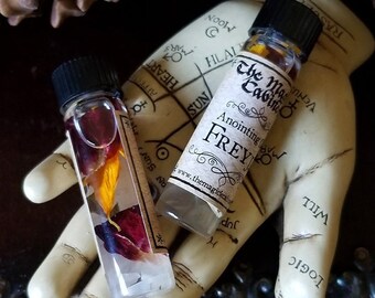 Freyja Anointing Oil to Honor and Invoke the Energy, Power and Spirit of Freya, Viking Ritual Oil, Modern spelling Freya, Viking Magick