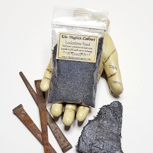 Lodestone Food: Ultra-Fine Iron Filings - Witchcraft Supply 2 oz