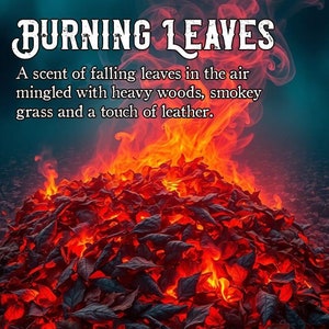 Burning Leaves Perfume: Smoky Woods, Leather, Spice - Unisex Fragrance