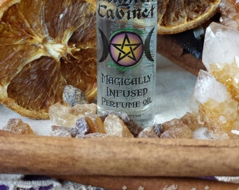 Enchanting Perfume, Sweet & Spicy with the scents of Blood Orange and Warm Spices, Witchcraft, Witch, Artisan and Magick Perfume Oils