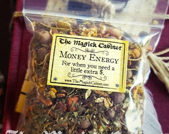 Money Energy Herb Mix, Prosperity Vibe Herbs for Witches, Herbal Witchcraft Supply, Wicca Supplies, Magick Herbs and Natural Incense