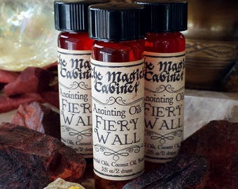 Fiery Wall Protection Oil: Dragon's Blood, Frankincense, Myrrh - Wicca, Pagan, Witchcraft