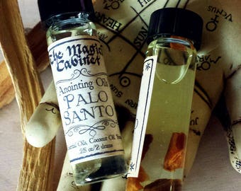 Palo Santo Oil for deep meditation and a stronger connection to Spirit, Holy Wood Anointing Oil and Liquid Incense, Magick Aromatherapy