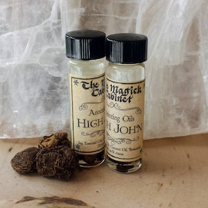 High John the Conqueror Ritual Oil, High John Oil, Witchcraft Supply, Witchcrafted Apothecary to aid with Magical Intention and Energy image 1