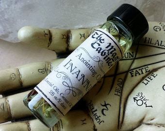 Inanna Anointing Oil: Sumerian Goddess Ritual Oil with Moonstone