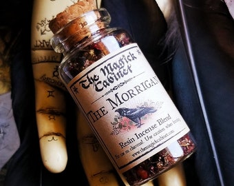 The Morrigan Incense - To Invoke and Honor the Phantom Queen of the Dead, Triple Deity, Crow Raven Goddess, Witchcraft Occult supplies