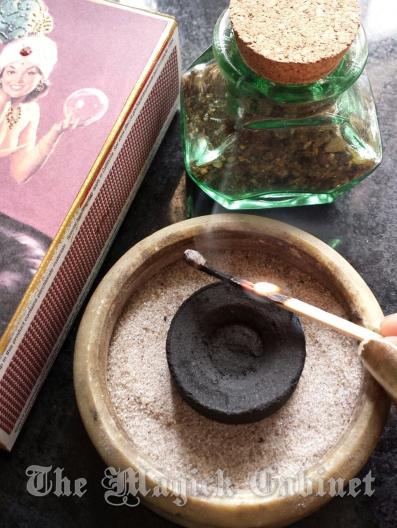 Manifest Incense for use in Manifesting Rituals, Witchcraft and Wicca Supplies, Handmade Natural Loose Resin Incense, Magical Aromatherapy image 5