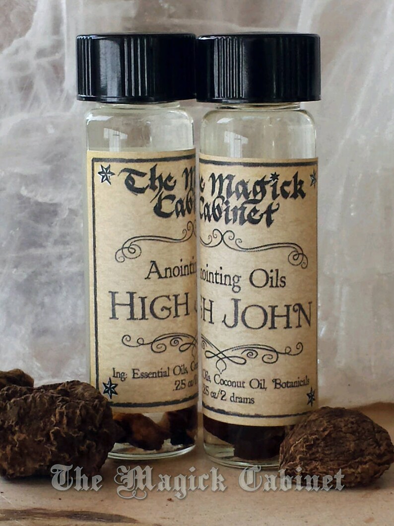 High John the Conqueror Ritual Oil, High John Oil, Witchcraft Supply, Witchcrafted Apothecary to aid with Magical Intention and Energy image 2
