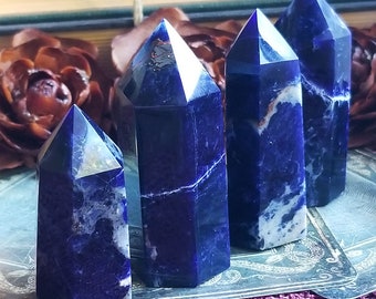 Sodalite Tower for Calm Energy, Enhancing your Intuitive Nature and Spiritual Growth