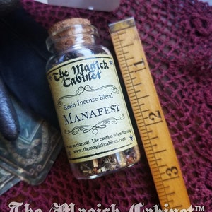 Manifest Incense for use in Manifesting Rituals, Witchcraft and Wicca Supplies, Handmade Natural Loose Resin Incense, Magical Aromatherapy image 4
