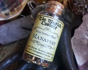 Manifest Incense for use in Manifesting Rituals, Witchcraft and Wicca Supplies, Handmade Natural Loose Resin Incense, Magical Aromatherapy